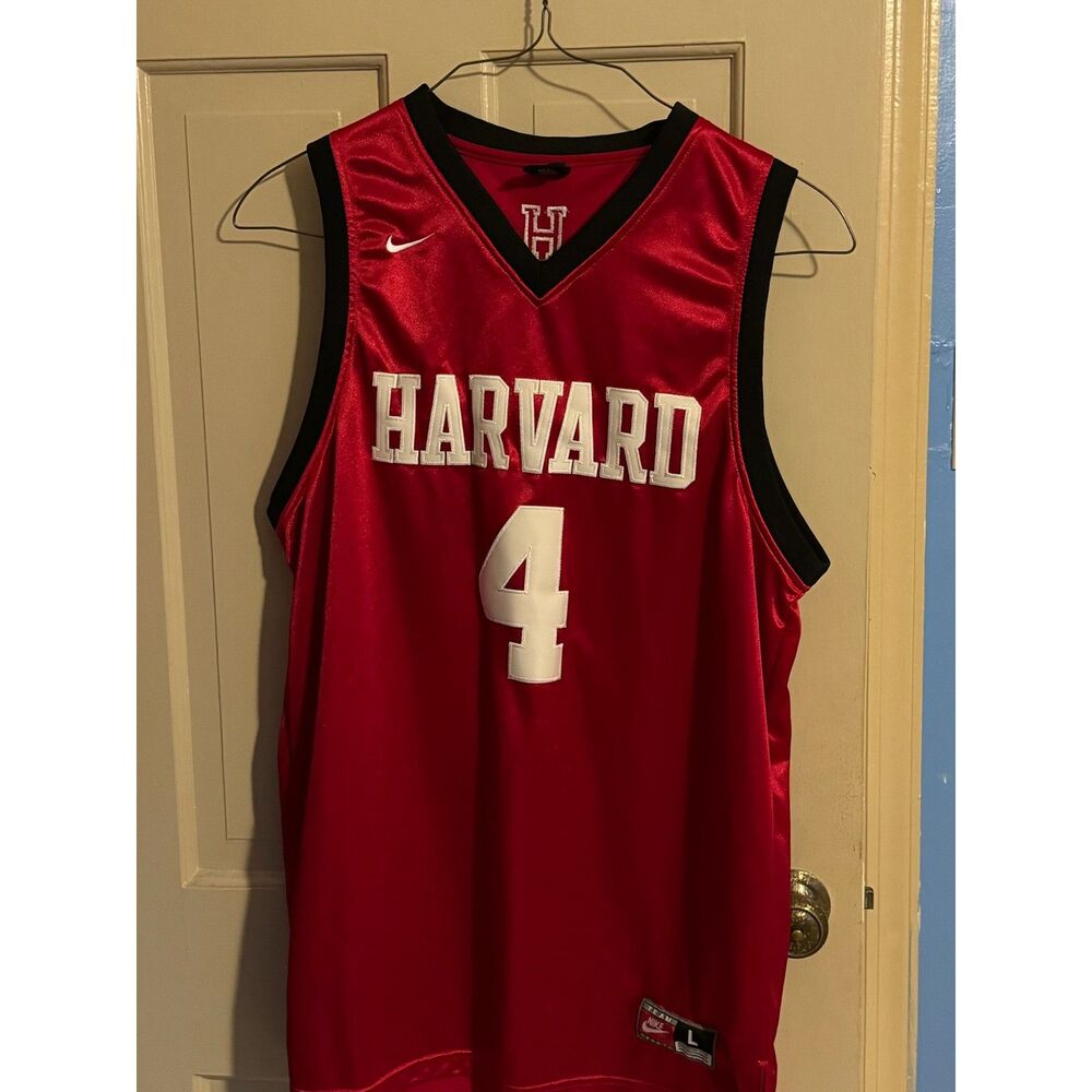 Nike Harvard Crimson Jeremy Lin Basketball Jersey Red Size L